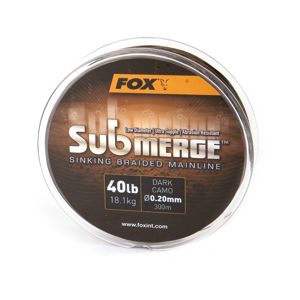 Fox Pletená šňůra Submerge Dark Camo Sinking Braid - 0,20mm / 18,1kg / 300 m