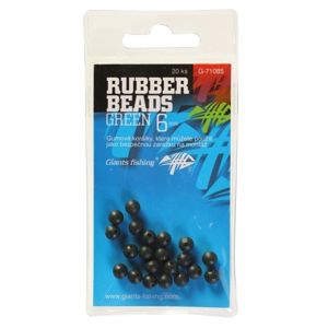 Giants Fishing Gumové kuličky Rubber Beads Transparent Green 20ks - 4mm