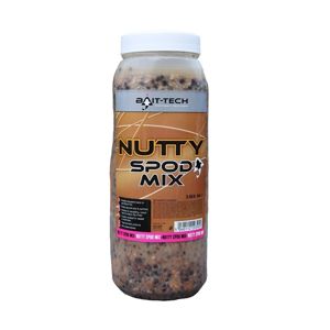 Bait-Tech Partiklová směs s ořechy Nutty Spod Mix Jar 2,5L