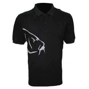 Zfish Tričko Carp Polo T-Shirt Black - M