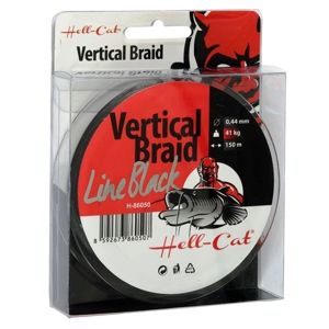Hell-Cat Splétaná šňůra Braid Line Vertical Black 150m - 0.37mm, 33kg