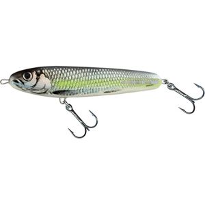 Salmo Wobler Sweeper Sinking Silver Chartreuse Shad - 10cm 19g