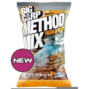 Bait-Tech Krmítková směs Big Carp Method Mix Tiger & Peanut 2kg