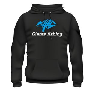 Giants Fishing Mikina s kapucí černá - 4XL