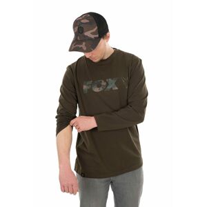 Fox Triko Long Sleeve Khaki/Camo T-Shirt - XXL