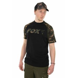Fox Triko Raglan T-Shirt Black/Camo - L