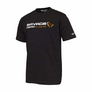 Savage Gear Triko Signature Logo T-shirt Black ink - M