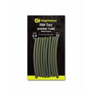 RidgeMonkey Smršťovací hadička RM-Tec Shrink Tube Weed Green 10ks - 2,4mm