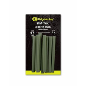 RidgeMonkey Smršťovací hadička RM-Tec Shrink Tube Weed Green 10ks - 3,6mm