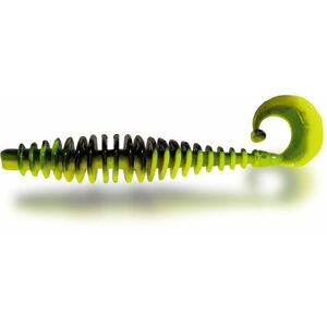 Magic Trout Gumová nástraha T-Worm Twister 1,5g 5,5cm Sýr 6ks - Neon žlutá/černá