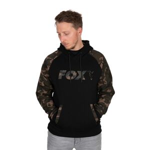 Fox Mikina Black / Camo Raglan Hoodie - XXXL