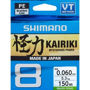 Shimano Šňůra Kairiki 8 Mantis Green 150m - 0,16mm  150m