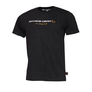 Savage Gear Dětské tričko Junior T-shirt Black Ink - 12-14 let