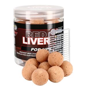 Starbaits Plovoucí boilies Pop Up Red Liver 50g - 12mm