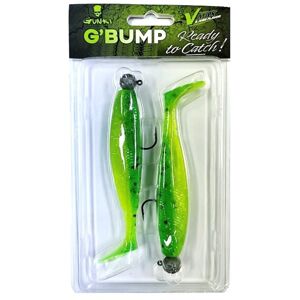 Gunki Gumová nástraha G Bump Ready To Catch Lime Chart Pepper 2ks - 14cm