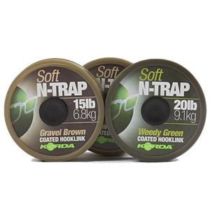 Korda Šňůrka N-Trap Soft 20m - 15lb Weedy Green