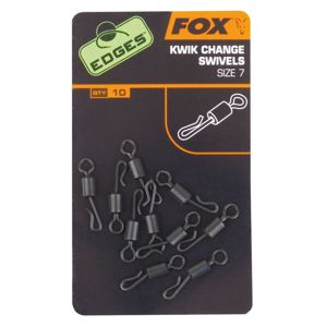 Fox Rychlovýměnné obratlíky Edges Kwik Change Swivel 10ks - vel. 7