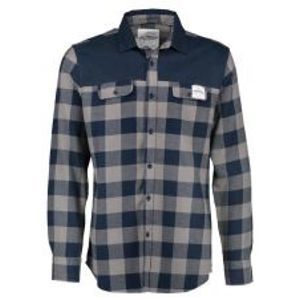 Aqua Flanelová Košile Long Sleeve Blue Check Flannel Shirt-Velikost S