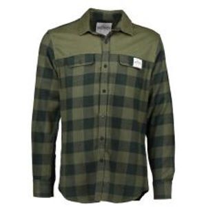 Aqua Flanelová Košile Long Sleeve Green Check Flannel Shirt-Velikost S