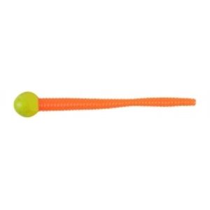 Berkley gumová nástraha powerbait twister mice tail chart/fluo orange-7,5 cm (13ks v balení)