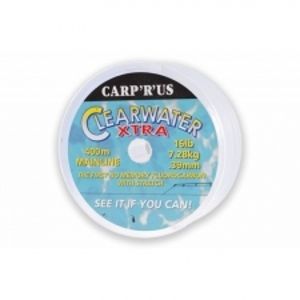Carp ´R´ Us Clearwater XT fluorocarbon Čirý 400 m-Průměr 0,39 mm / Nosnost 16 lb