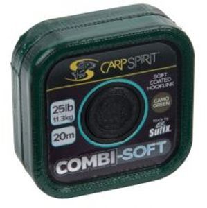 Carp Spirit Návazcová Šňůra Combi Soft Camo Green 20 m-Nosnost 35 lb