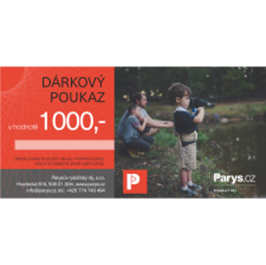 Dárkový poukaz Parys.cz na nákup zboží v hodnotě 1000 Kč - elektronický