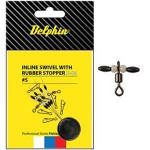Delphin Obratlík Inline Swivel With Rubber Stopper 10 ks