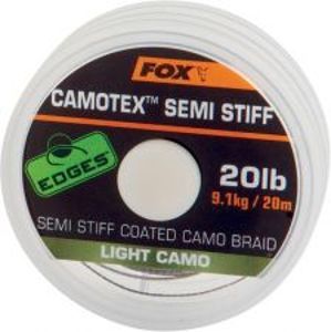 Fox Návazcová Šňůrka Camotex Light Semi Stiff 20 m-Nosnost 9 kg