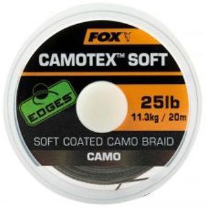 Fox Návazcová Šňůrka Edges Camotex Soft 20 m-Průměr 25 lb / Nosnost 11,3 kg
