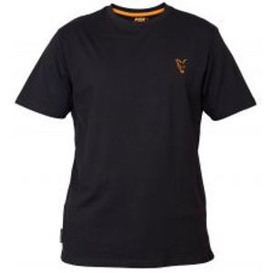 Fox Triko Collection Black Orange T Shirt-Velikost M