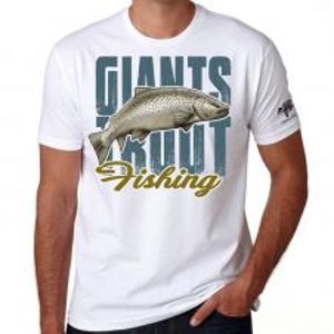 Giants Fishing Tričko Pánské Bílé Pstruh-Velikost M