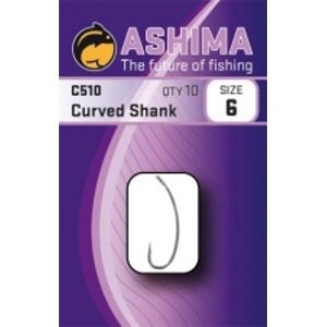 Ashima  Háčky  C510 Curved Shank  (10ks)-Velikost 8