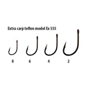 Extra carp háčky teflon série  EX 555   ( 10ks v balení)-Velikost 2