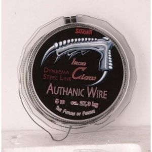 Saenger Iron Claw návazcová šnůra  Authanic Wire 10 m Grey-Průměr 0,40mm / Nosnost 13,6kg 
