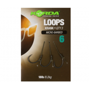 Korda Hotové Návazce Loop Rigs Krank Micro Barbed 8,2 kg-Háček 8