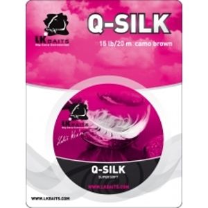 LK Baits Splétaná Šňůrka Q-Silk 20 m-Nosnost 15lb / Barva Camo Brown