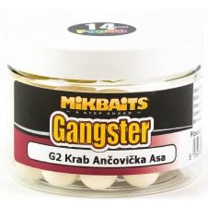 Mikbaits Plovoucí Boilies Gangster 150 ml-g2 krab ančovička asa 18 mm