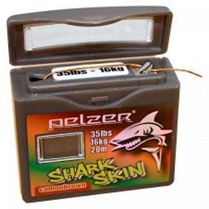 Pelzer Návazcová Svlékací Šňůrka Carp Shark Skin 20 m Camou-Brown-Nosnost 35 lb