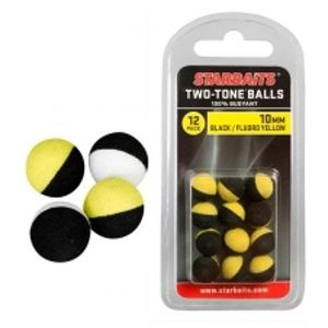 Starbaits Plovoucí kuličky  Two Tones Balls-14mm černá/žlutá (plovoucí kulička) 6ks