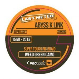Prologic Návazcová šňůrka Abyss K Link Weed Green 15 m-Nosnost 20 lb