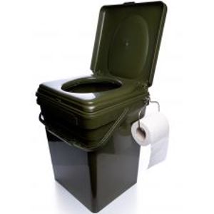 RidgeMonkey Toaletní Sedátko CoZee + Kýbl Modular Bucket 30l - Celý Set