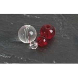 Saenger Pike Fishing Korálky PFS Round Glass Beads Červené-8 mm