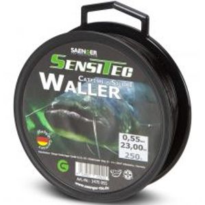 Saenger Vlasec Waller Sumec Tmavě Hnědá-Průměr 0,55 mm / Nosnost 23 kg / Návin 250 m