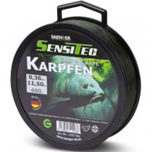 Saenger Vlasec Karpfen 400 m Zelená-Průměr 0,28 mm