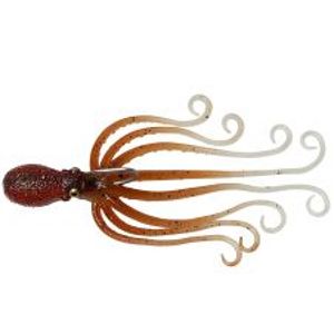 Savage Gear Gumová Nástraha 3D Octopus Brown Glow-15 cm 70 g