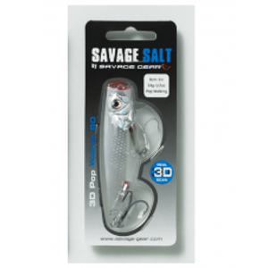 Savage Gear Wobler 3D Minnow Pop White Flash-5,5 cm 5 g