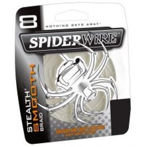 Spiderwire Splétaná šňůra Stealth Smooth 8 průhledná-Průměr 0,25 mm / Nosnost 27,3 kg / Návin 1 m