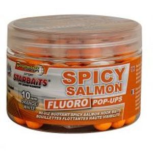 Starbaits Boilie Fluo plovoucí Spicy Salmon 80 g-14 mm